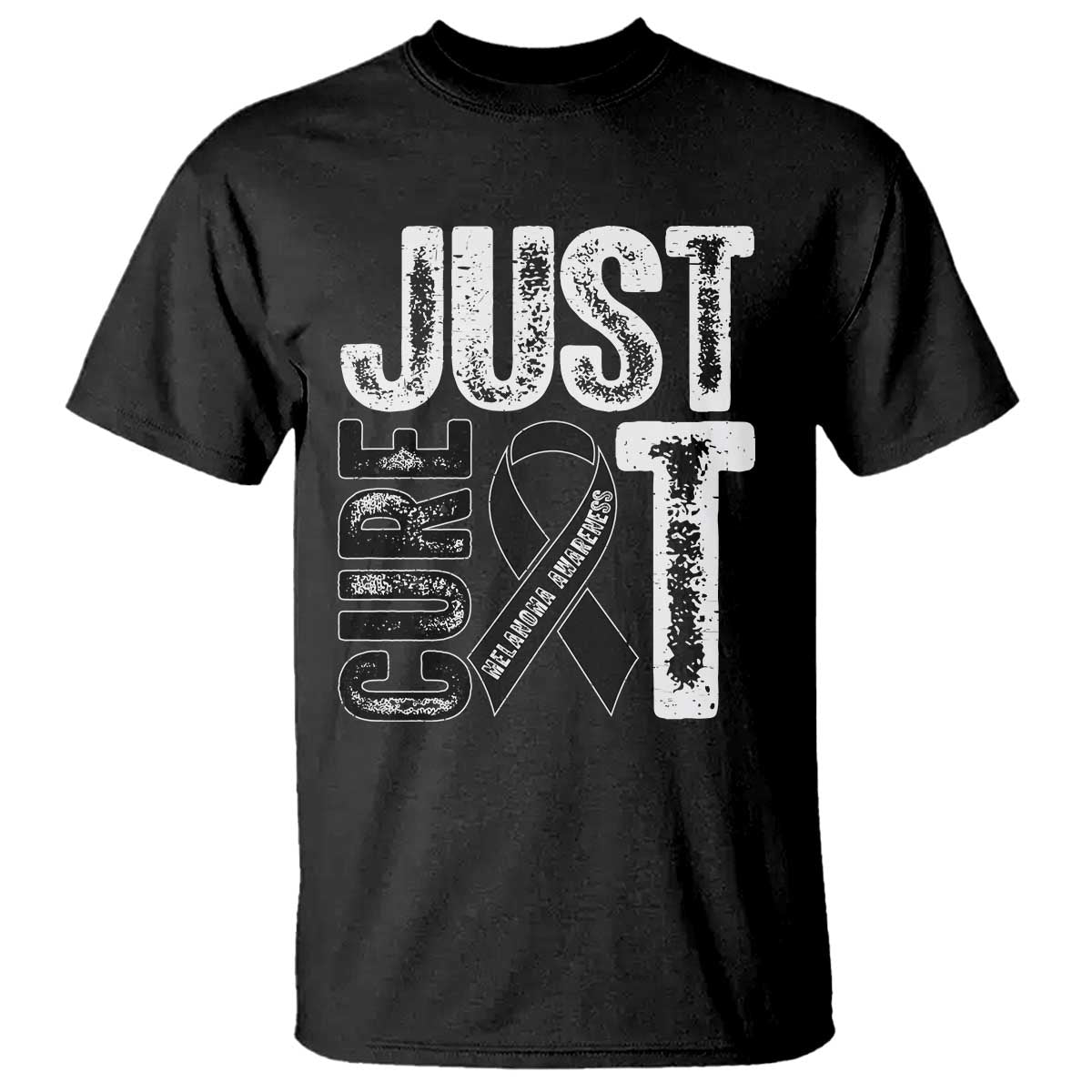 Skin Cancer Warrior Awareness Fighter T Shirt Just Cure It