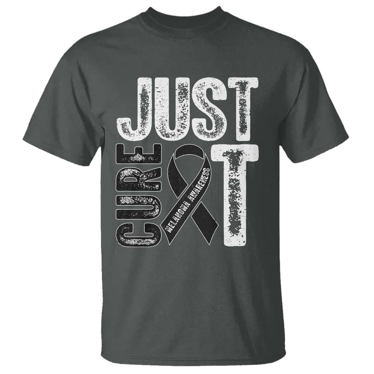 Skin Cancer Warrior Awareness Fighter T Shirt Just Cure It
