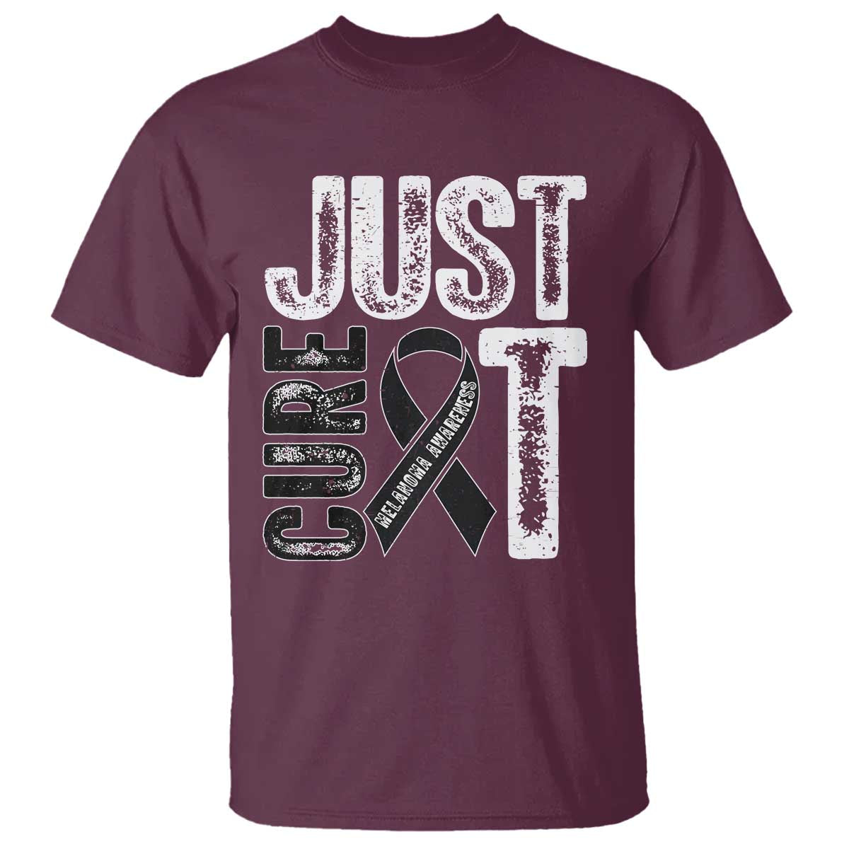 Skin Cancer Warrior Awareness Fighter T Shirt Just Cure It