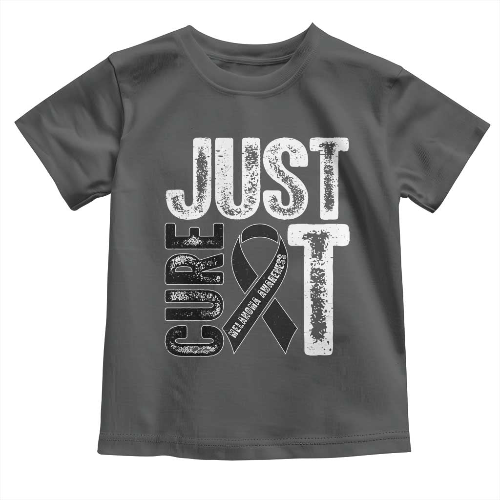Skin Cancer Warrior Awareness Fighter Toddler T Shirt Just Cure It
