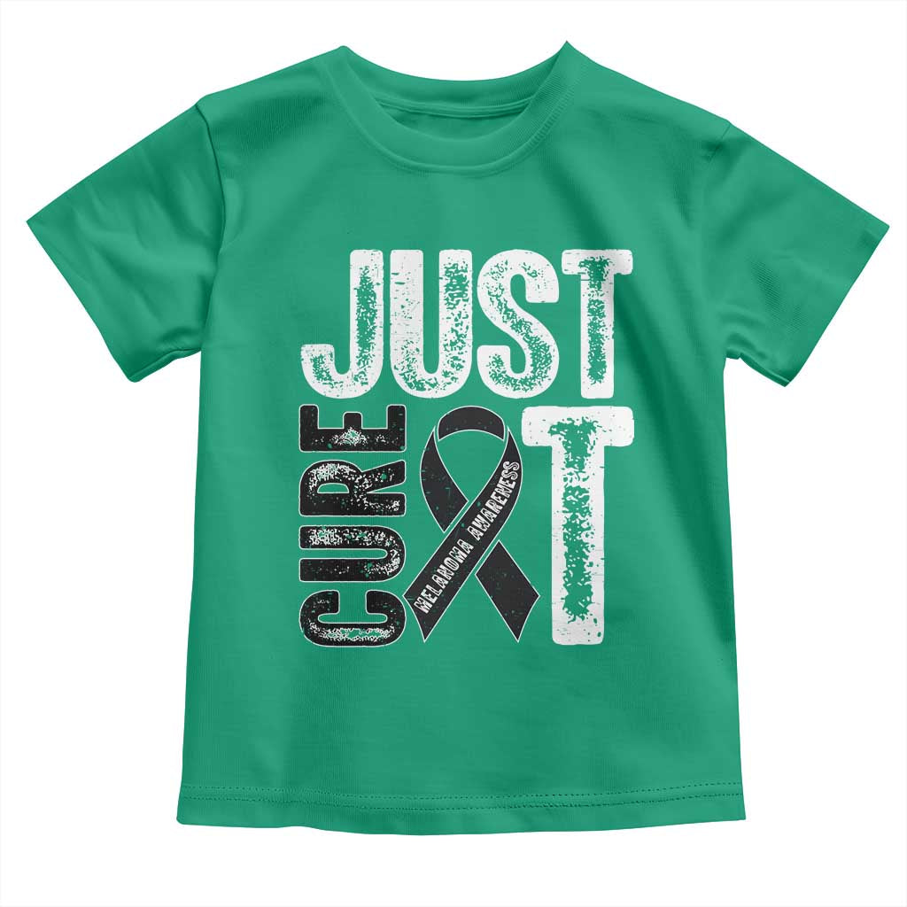 Skin Cancer Warrior Awareness Fighter Toddler T Shirt Just Cure It