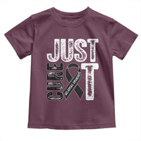 Skin Cancer Warrior Awareness Fighter Toddler T Shirt Just Cure It