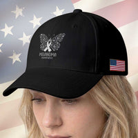 Just Cure It Baseball Cap Melanoma Warrior Butterfly Support