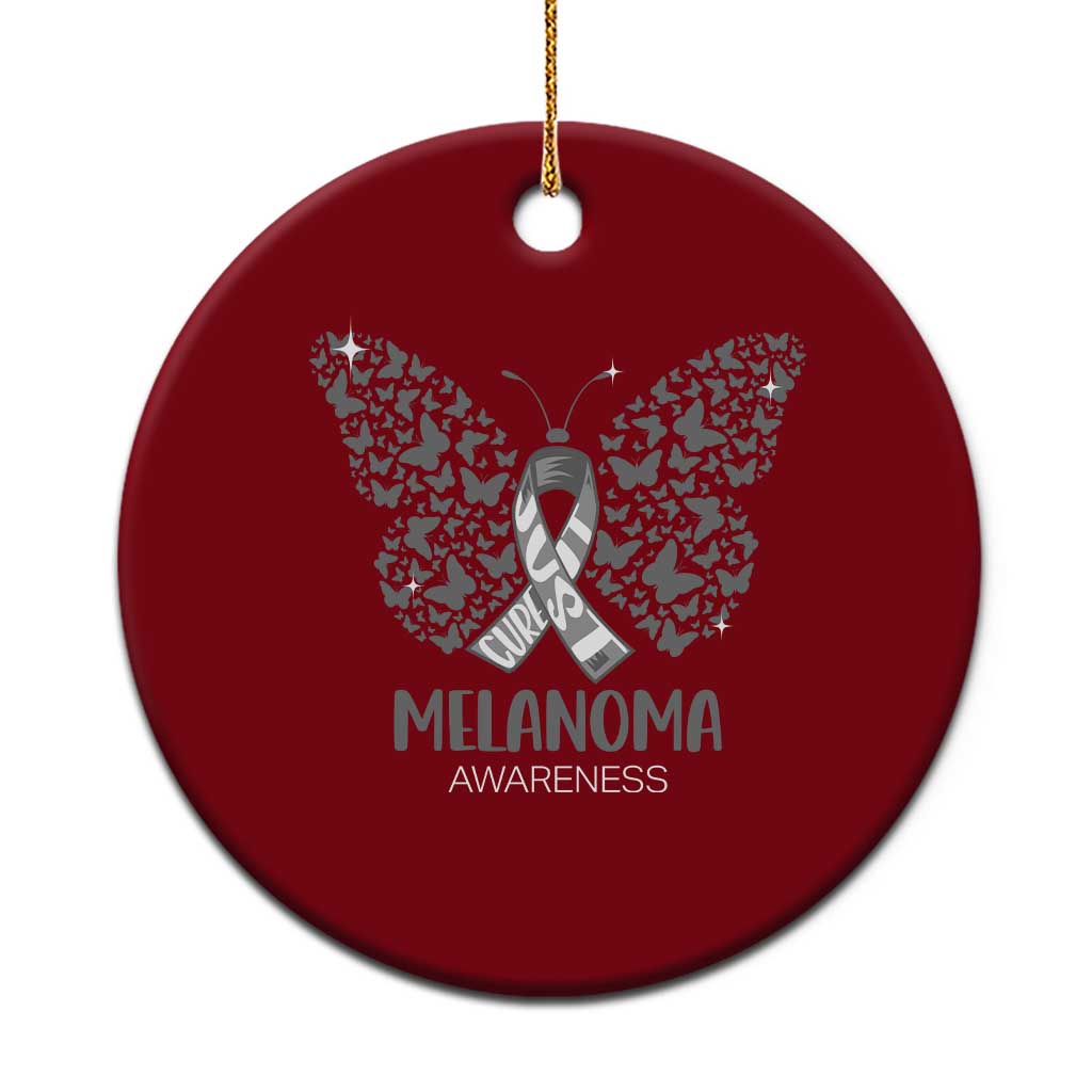 Just Cure It Ceramic Ornament Melanoma Warrior Butterfly Support