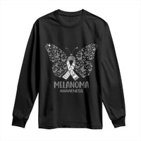 Just Cure It Long Sleeve Shirt Melanoma Warrior Butterfly Support