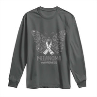 Just Cure It Long Sleeve Shirt Melanoma Warrior Butterfly Support
