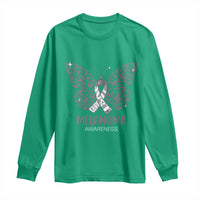 Just Cure It Long Sleeve Shirt Melanoma Warrior Butterfly Support