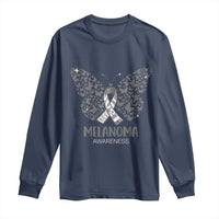 Just Cure It Long Sleeve Shirt Melanoma Warrior Butterfly Support