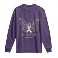 Just Cure It Long Sleeve Shirt Melanoma Warrior Butterfly Support