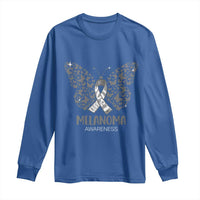 Just Cure It Long Sleeve Shirt Melanoma Warrior Butterfly Support