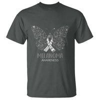 Just Cure It T Shirt Melanoma Warrior Butterfly Support