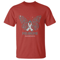 Just Cure It T Shirt Melanoma Warrior Butterfly Support