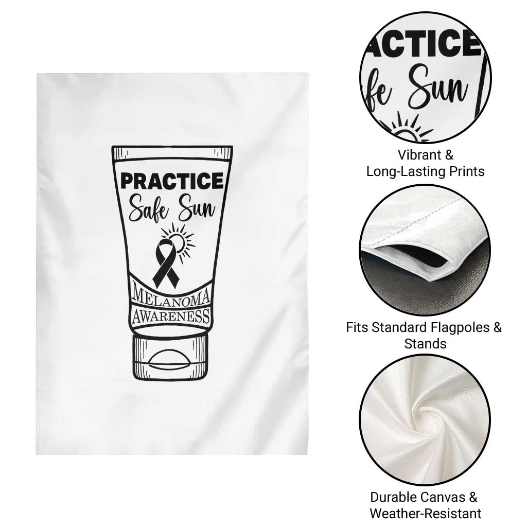 Skin Cancer Prevention Garden Flag Practice Safe Sun Awareness Gift