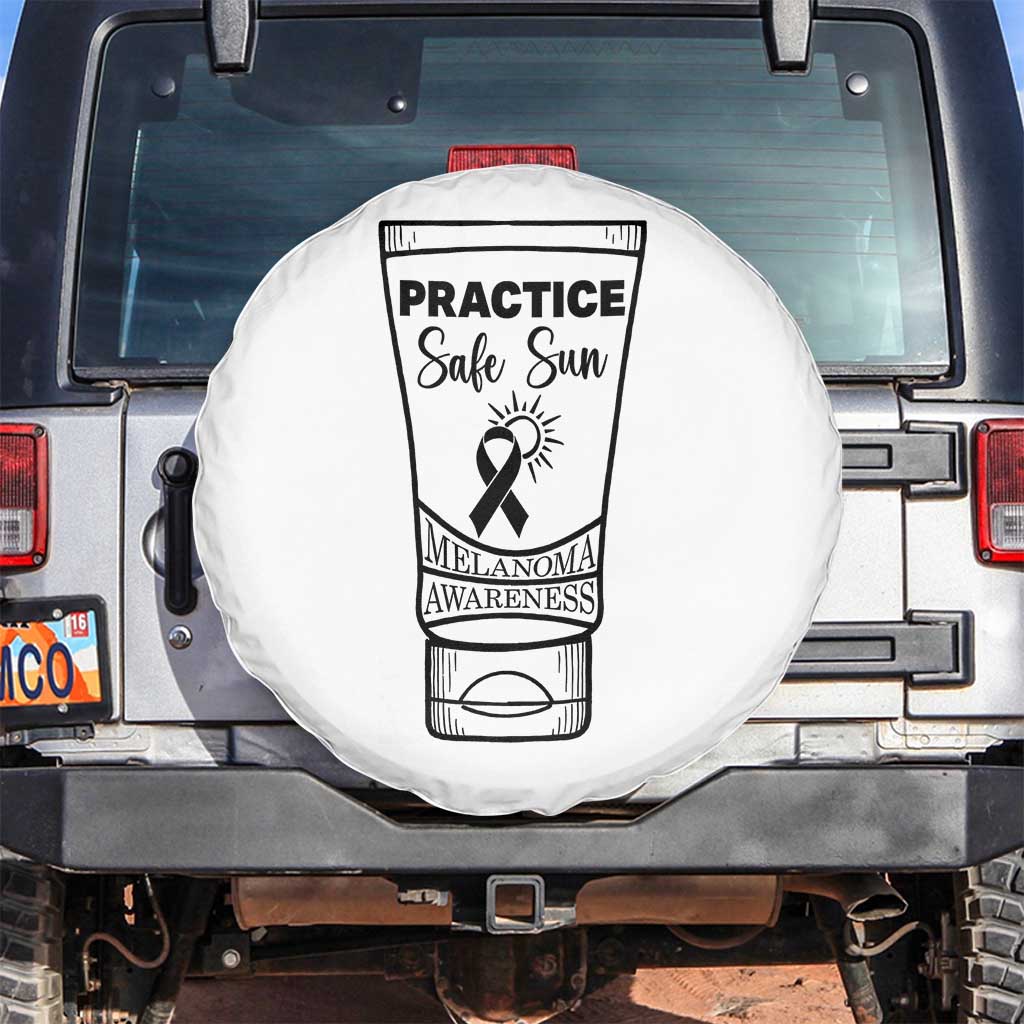 Skin Cancer Prevention Spare Tire Cover Practice Safe Sun Awareness Gift