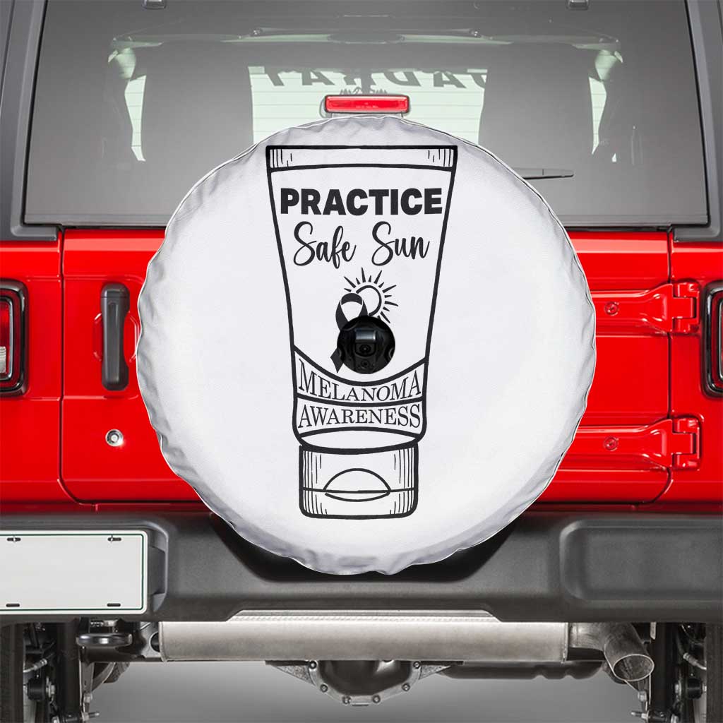 Skin Cancer Prevention Spare Tire Cover Practice Safe Sun Awareness Gift