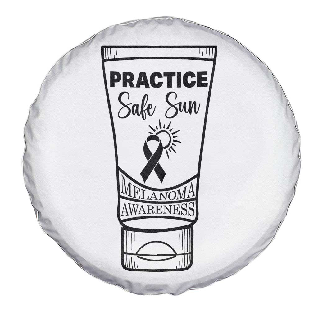 Skin Cancer Prevention Spare Tire Cover Practice Safe Sun Awareness Gift
