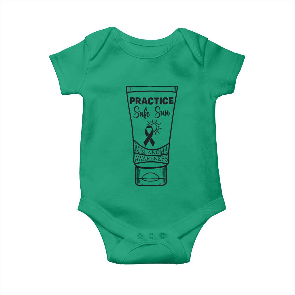 Skin Cancer Prevention Baby Onesie Practice Safe Sun Awareness Gift