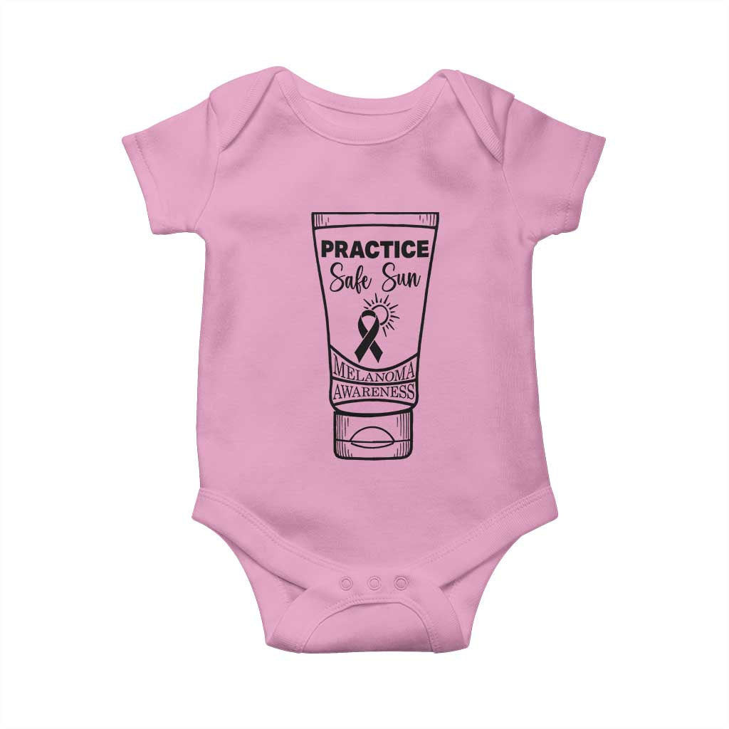 Skin Cancer Prevention Baby Onesie Practice Safe Sun Awareness Gift