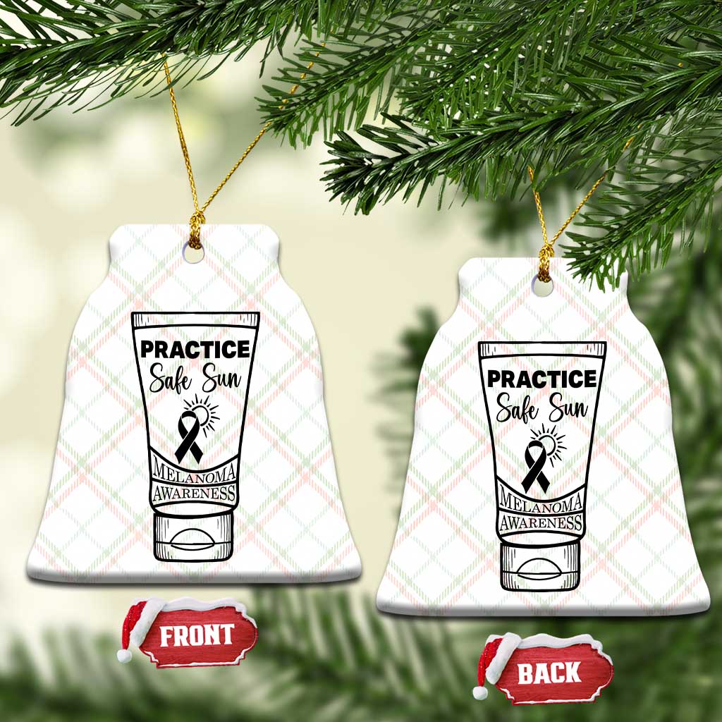 Skin Cancer Prevention Ceramic Ornament Practice Safe Sun Awareness Gift