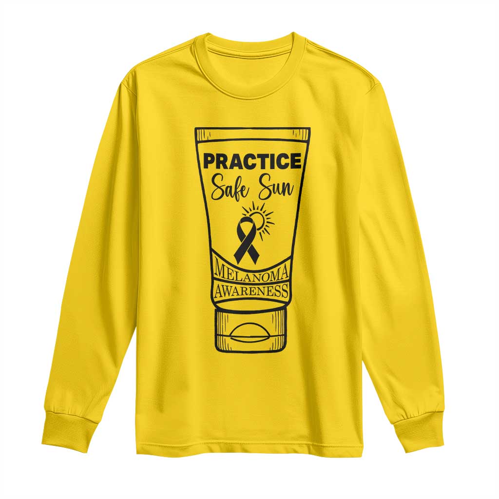 Skin Cancer Prevention Long Sleeve Shirt Practice Safe Sun Awareness Gift