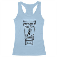 Skin Cancer Prevention Racerback Tank Top Practice Safe Sun Awareness Gift