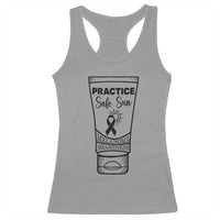 Skin Cancer Prevention Racerback Tank Top Practice Safe Sun Awareness Gift