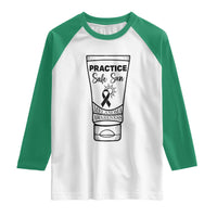 Skin Cancer Prevention Raglan Shirt Practice Safe Sun Awareness Gift
