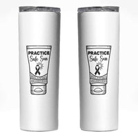 Skin Cancer Prevention Skinny Tumbler Practice Safe Sun Awareness Gift
