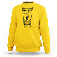 Skin Cancer Prevention Sweatshirt Practice Safe Sun Awareness Gift