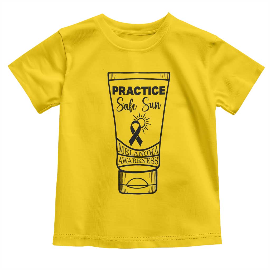 Skin Cancer Prevention Toddler T Shirt Practice Safe Sun Awareness Gift