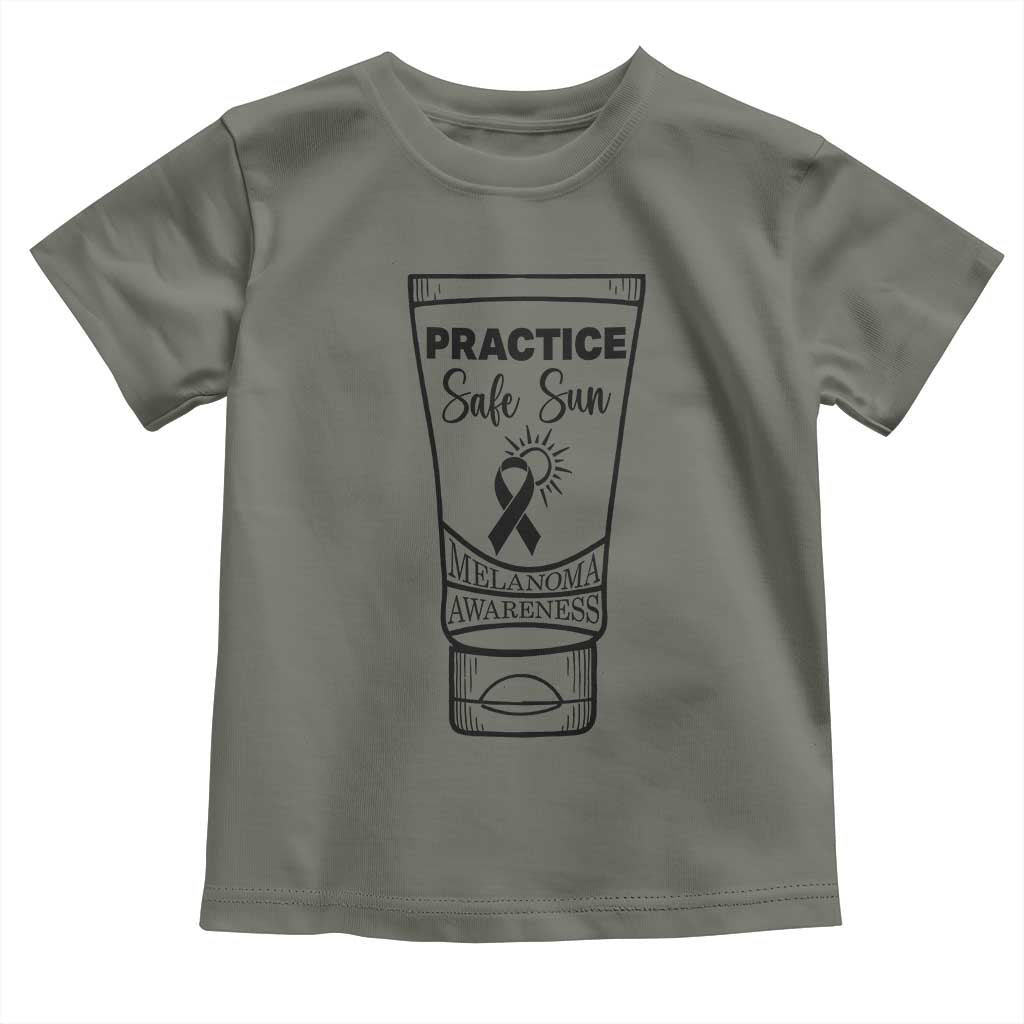 Skin Cancer Prevention Toddler T Shirt Practice Safe Sun Awareness Gift