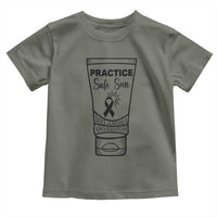 Skin Cancer Prevention Toddler T Shirt Practice Safe Sun Awareness Gift