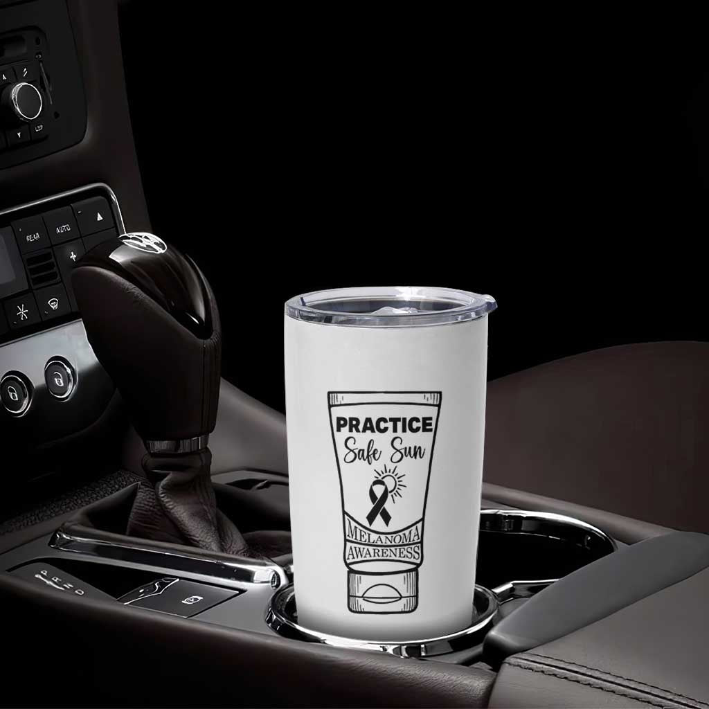 Skin Cancer Prevention Tumbler Cup Practice Safe Sun Awareness Gift