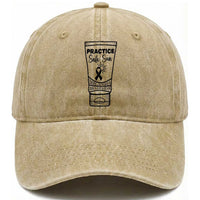 Skin Cancer Prevention Washed Cotton Baseball Cap Practice Safe Sun Awareness Gift