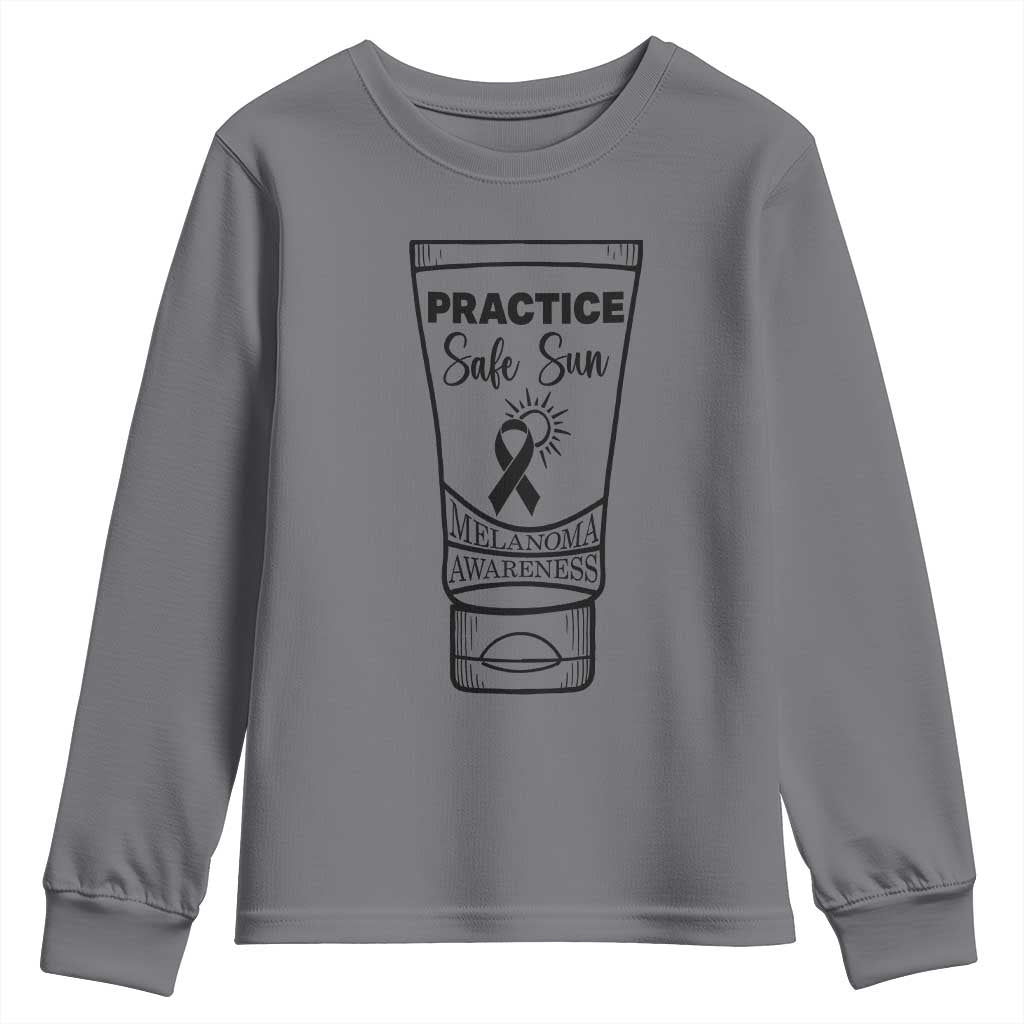 Skin Cancer Prevention Youth Sweatshirt Practice Safe Sun Awareness Gift