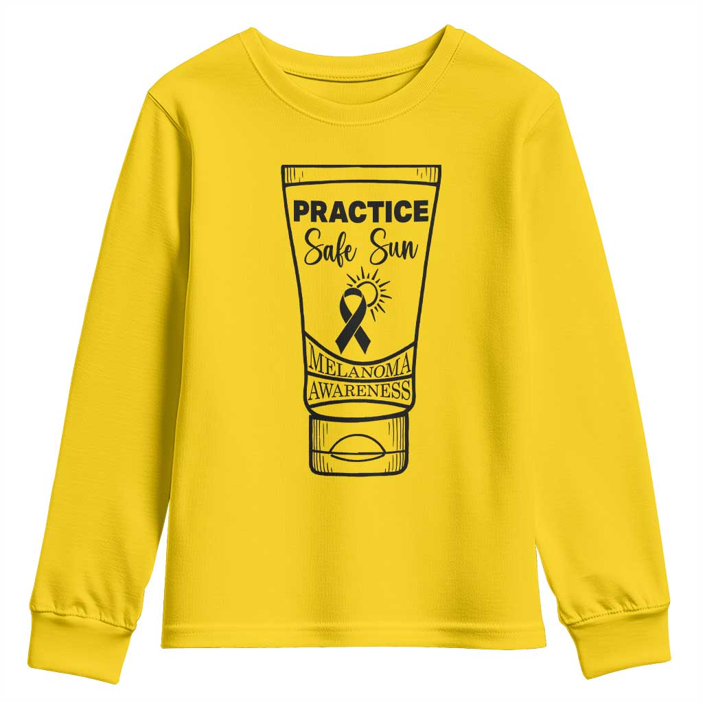 Skin Cancer Prevention Youth Sweatshirt Practice Safe Sun Awareness Gift