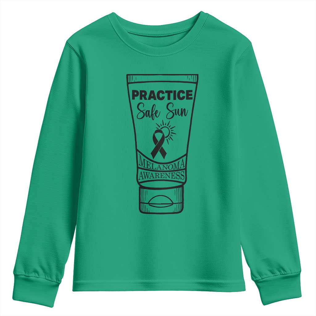 Skin Cancer Prevention Youth Sweatshirt Practice Safe Sun Awareness Gift