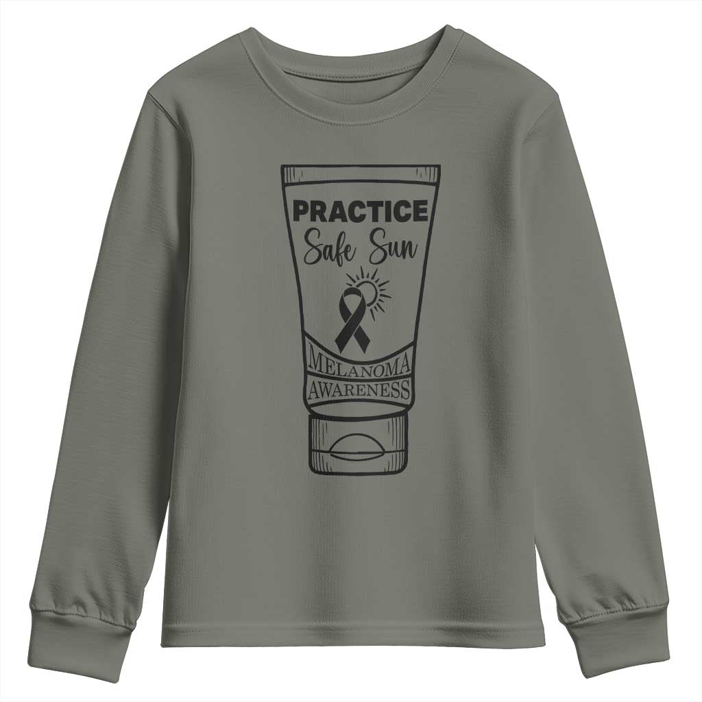Skin Cancer Prevention Youth Sweatshirt Practice Safe Sun Awareness Gift