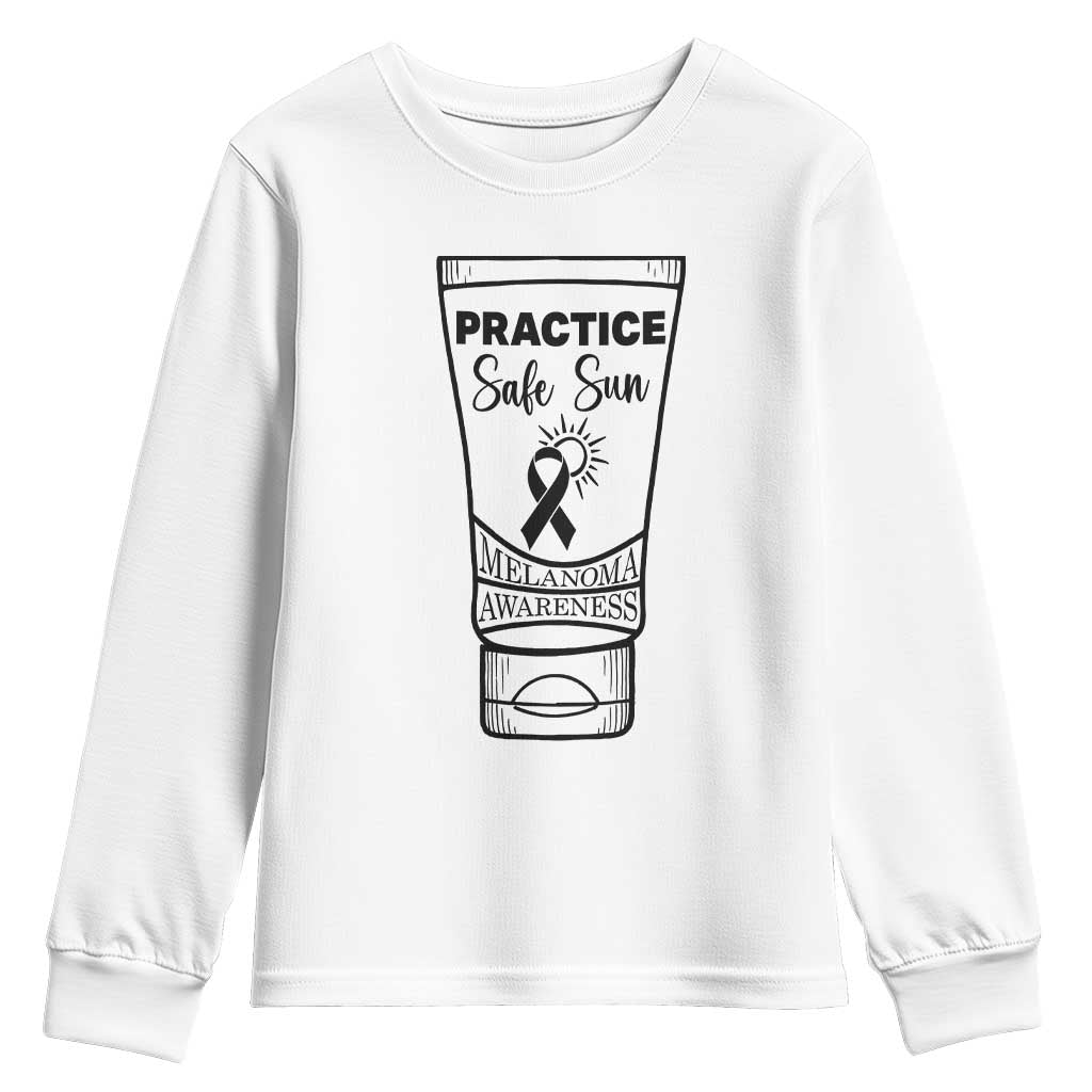 Skin Cancer Prevention Youth Sweatshirt Practice Safe Sun Awareness Gift