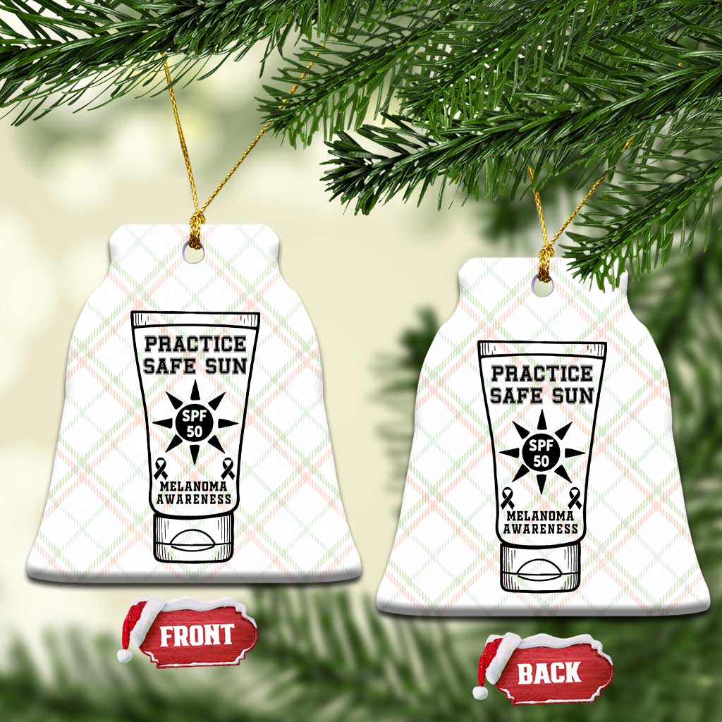 Practice Safe Sun Ceramic Ornament Funny Melanoma Skin Cancer Graphic