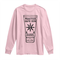 Practice Safe Sun Long Sleeve Shirt Funny Melanoma Skin Cancer Graphic