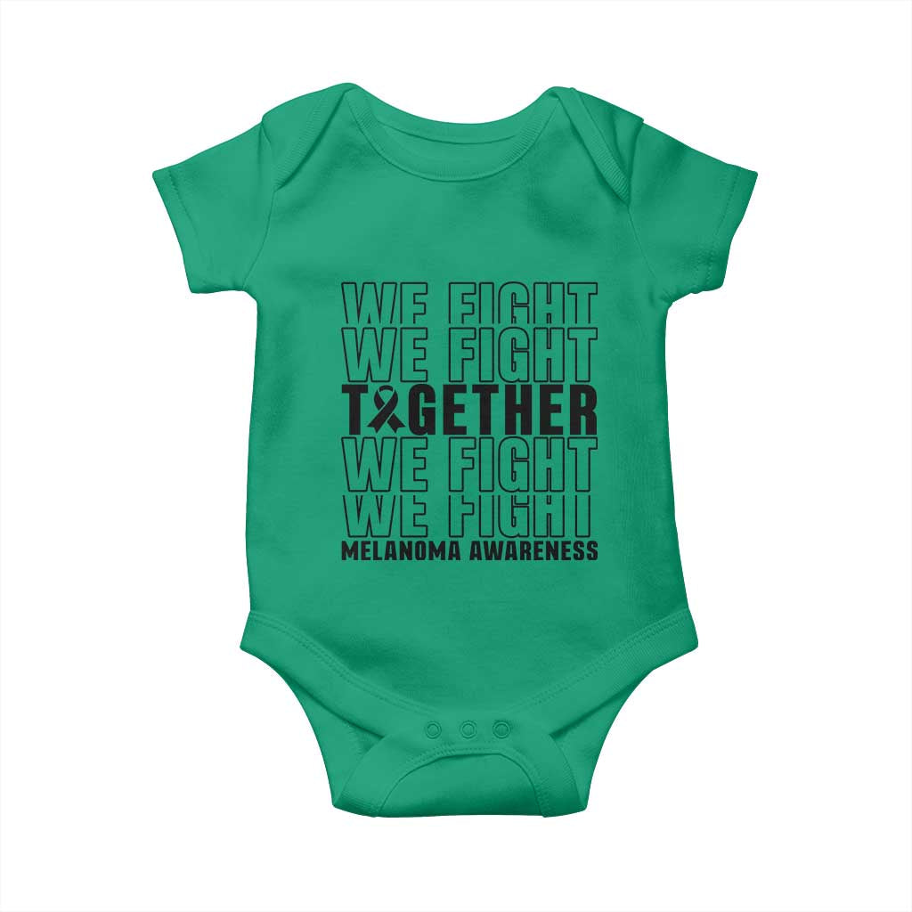 Melanoma Support Warrior Baby Onesie We Fight Together