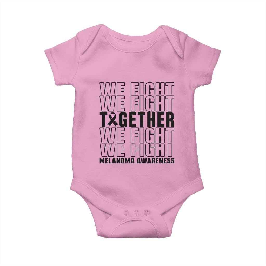 Melanoma Support Warrior Baby Onesie We Fight Together