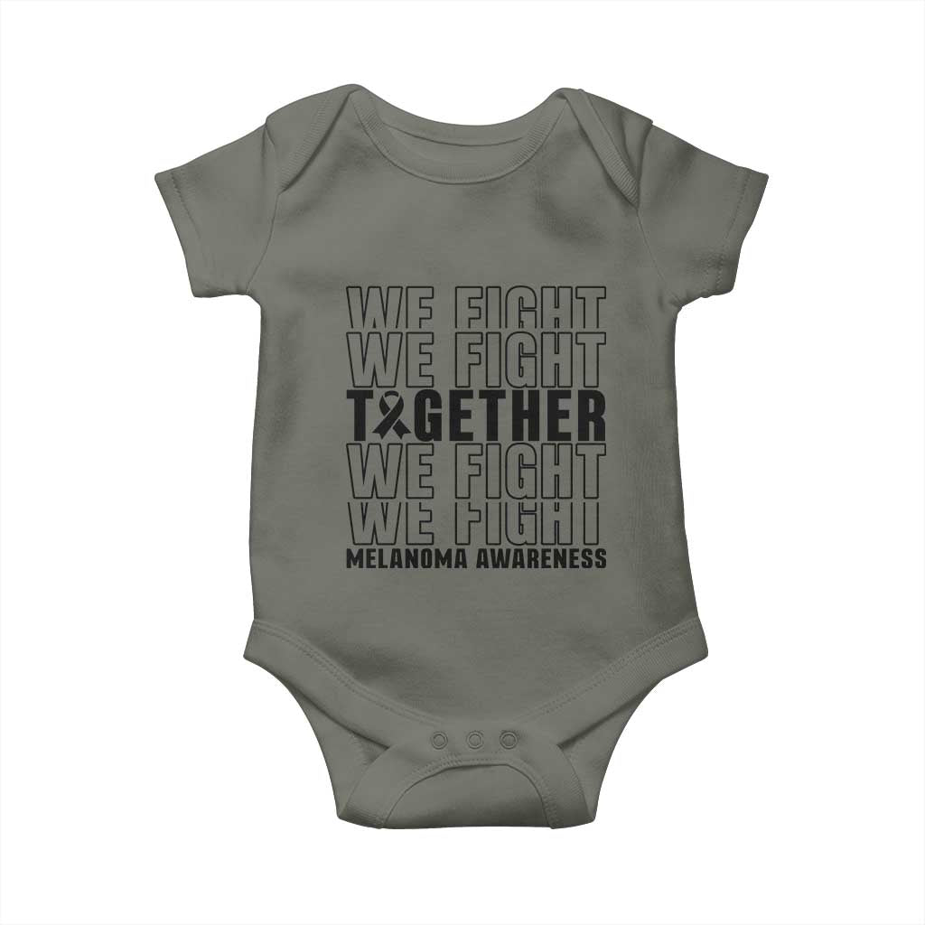 Melanoma Support Warrior Baby Onesie We Fight Together