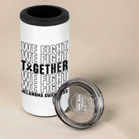 Melanoma Support Warrior 4 in 1 Can Cooler Tumbler We Fight Together