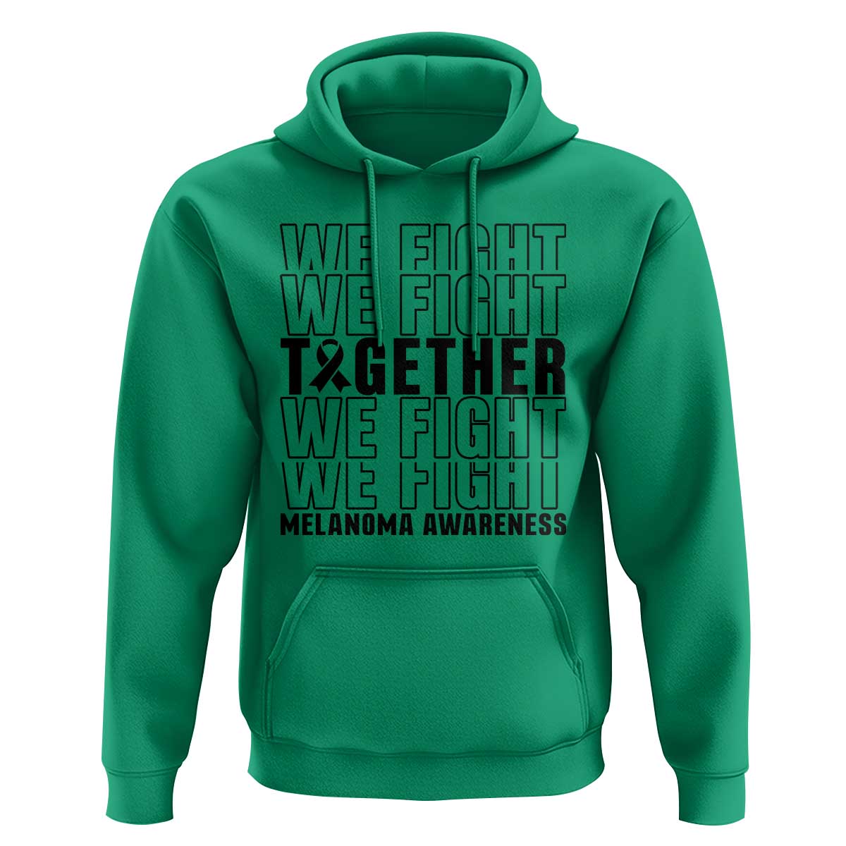 Melanoma Support Warrior Hoodie We Fight Together