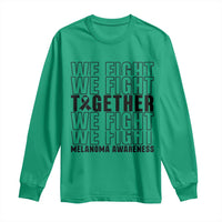 Melanoma Support Warrior Long Sleeve Shirt We Fight Together