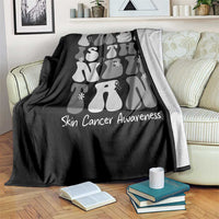 Skin Cancer Warrior Throw Blanket Pale Is The New Tan