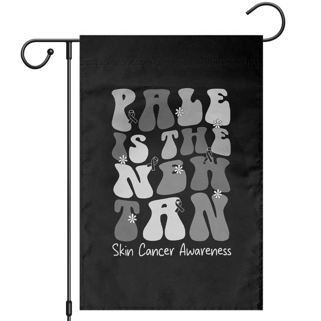 Skin Cancer Warrior Garden Flag Pale Is The New Tan