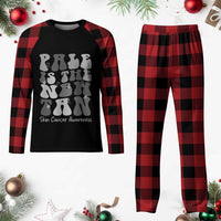 Skin Cancer Warrior Plaid Pajama Set Pale Is The New Tan